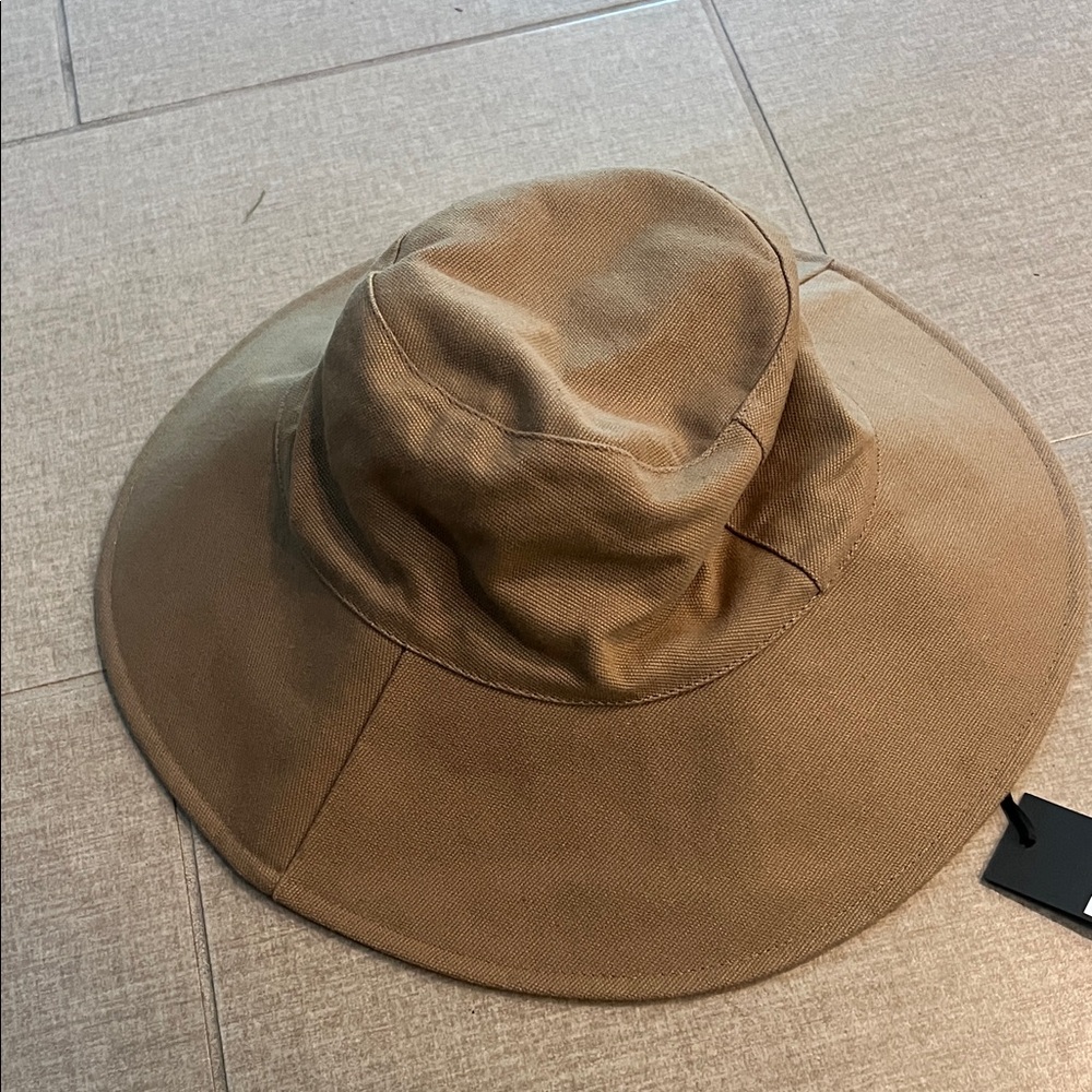 NWT Jenni Kayne Taupe Cotton Canvas Sun Hat